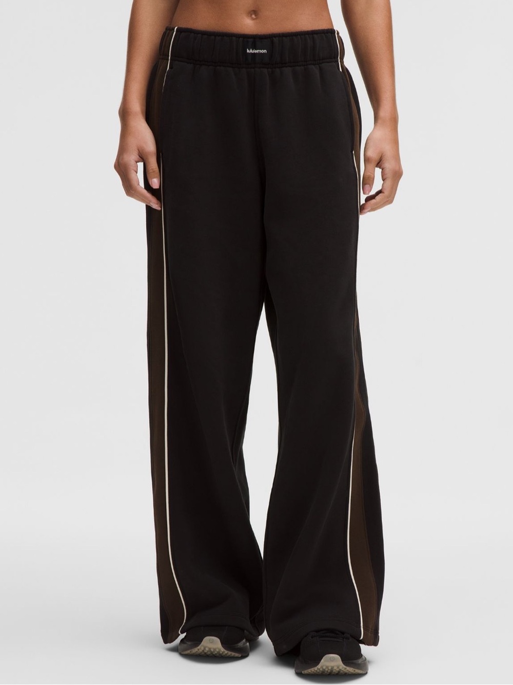 Lululemon Steady State Oversized Track Pant & Pullover - Black/ Walnut Stripe - Picture 4 of 12